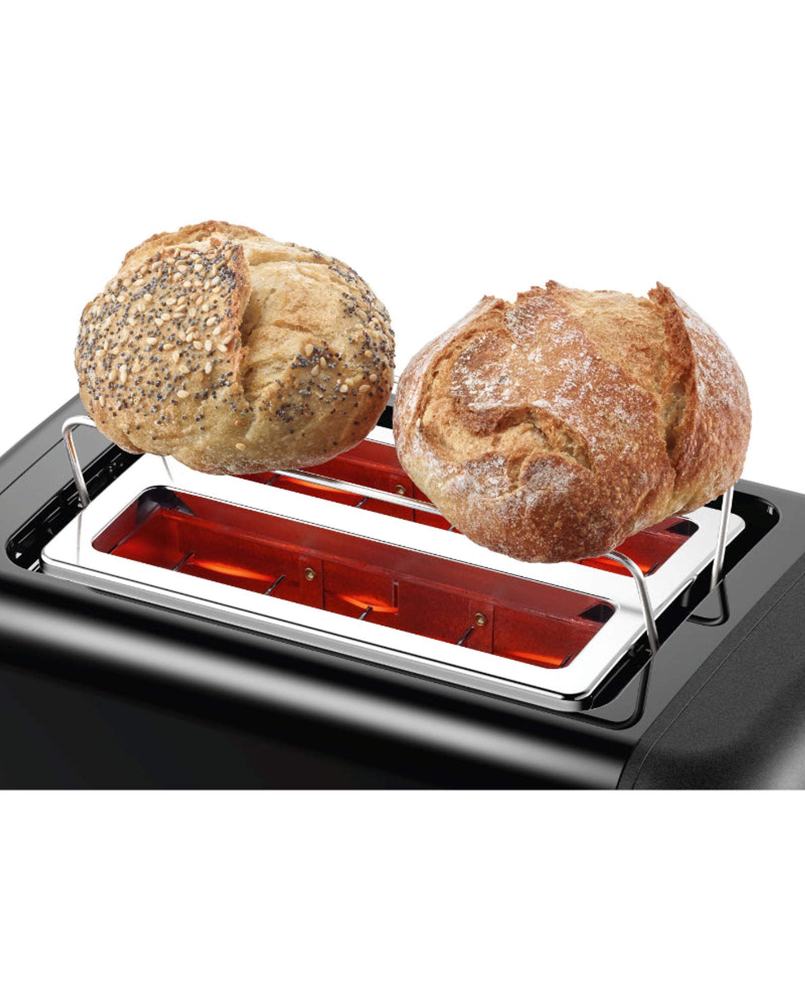 محمصة بوش ديزاين لاين من الفولاذ المقاوم للصدأ باللون الأسود