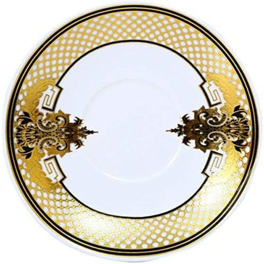 طقم أكواب وصحن استكان من 12 قطعة من الخزف الصيني العظمي الضحل، أكواب شاي تركية أنيقة من البورسلين للقهوة والشاي والمشروبات الساخنة