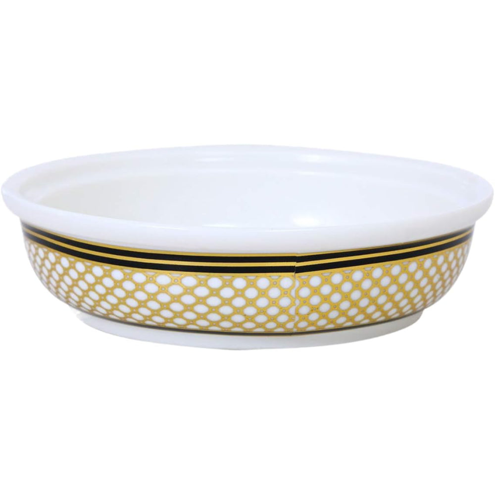 طقم طاجن صيني عظمي ضحل مع غطاء 6 بوصات (15 سم)، وعاء طبخ مغربي أنيق من البورسلين لليخنات والأطباق