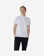 قميص بولو تروساردي من القطن الخالص بيكيه - أبيض - 52T00349