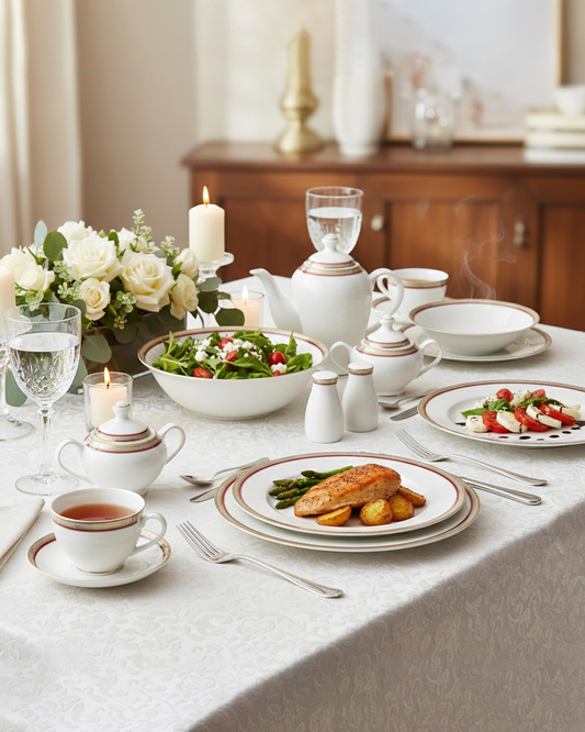 Shallow LUMA Dinnerware Set 47 pcs