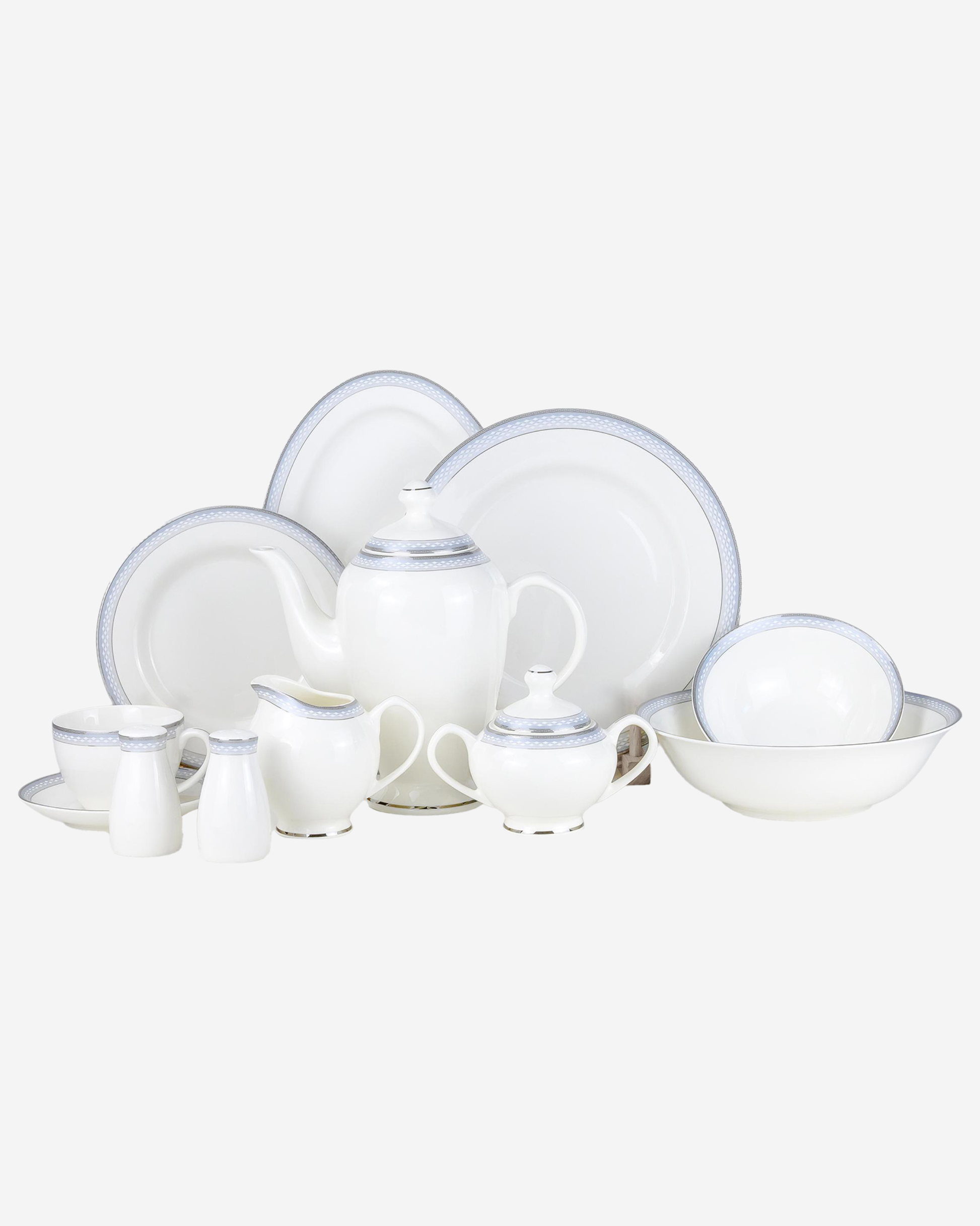 Shallow ZIYA Dinnerware Set 47 pcs