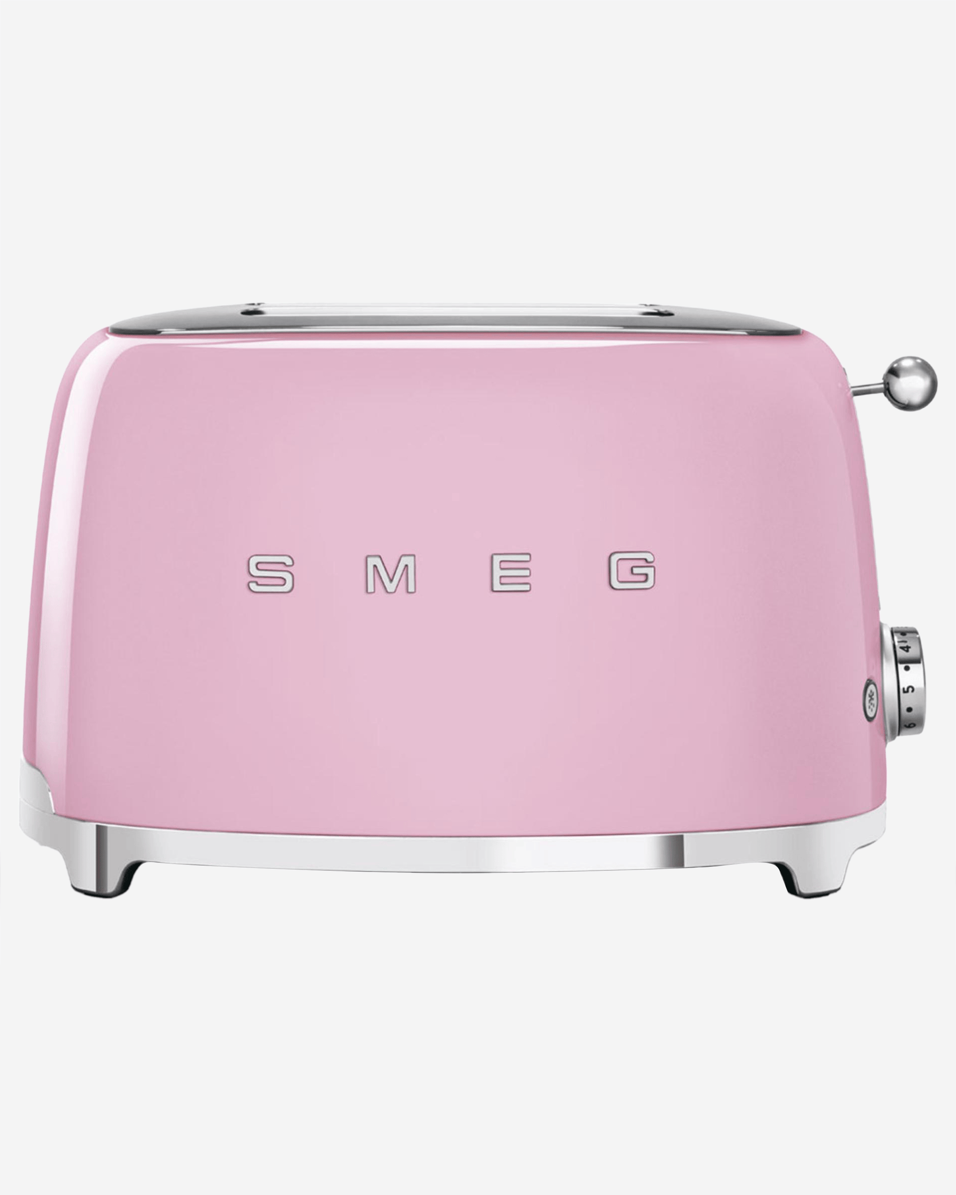 Smeg 2 slice toaster – pink