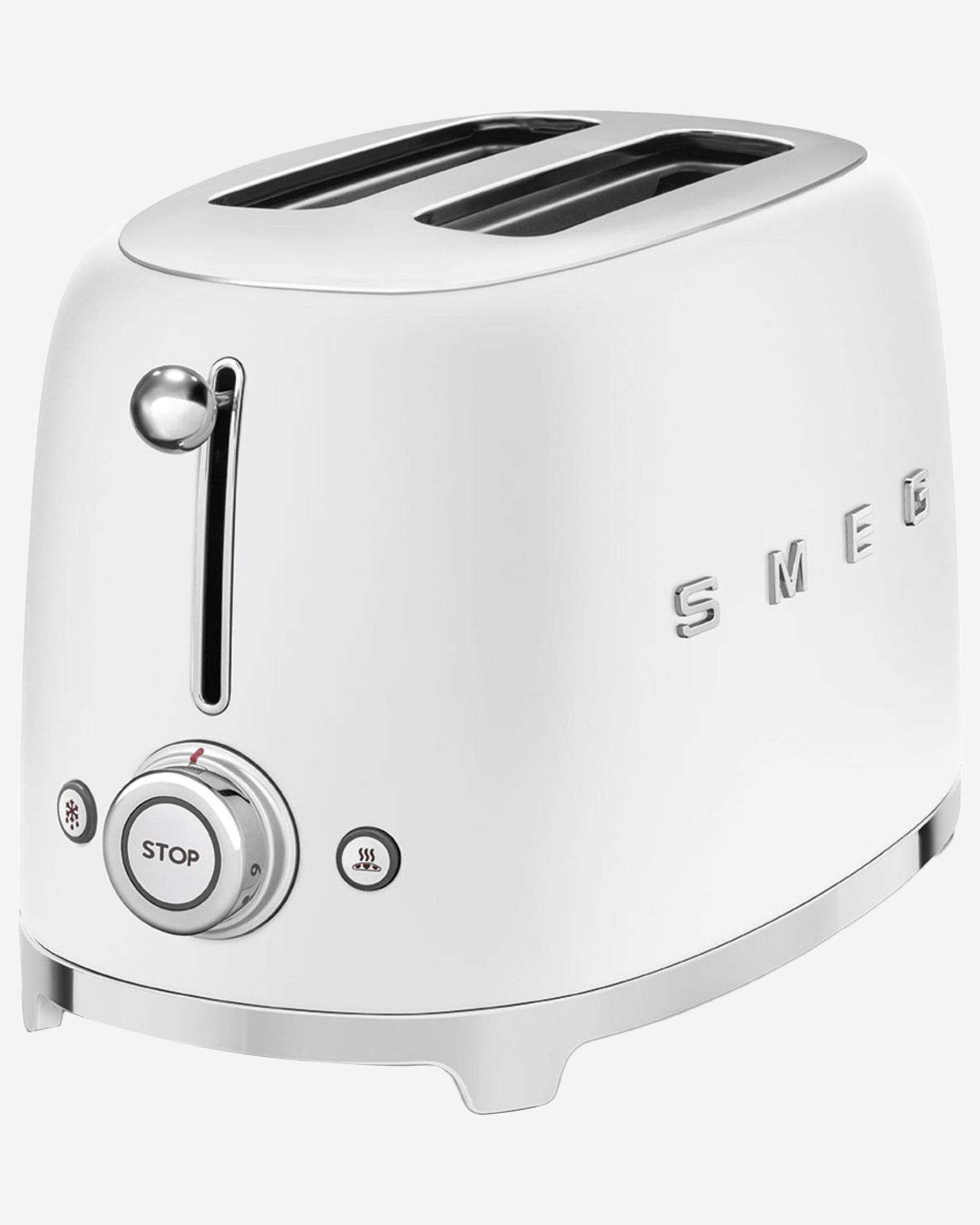 محمصة خبز من Smeg، شريحتين، أبيض مطفأ