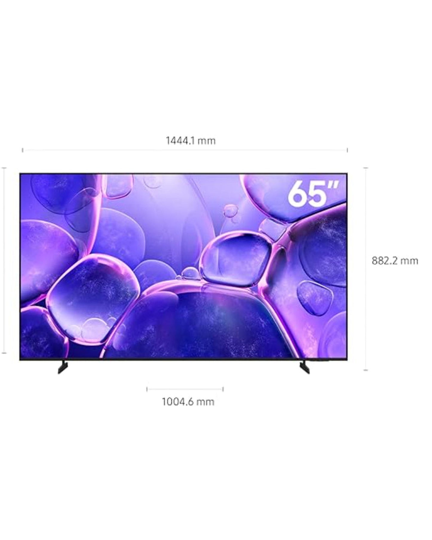 تلفزيون سامسونج كريستال فائق الوضوح، 65 بوصة، U8000F، 4K، معالج كريستال 4K، تصميم ميتال ستريم، أمان سامسونج نوكس، محتوى مجاني لا محدود، تلفزيون ذكي، UA65U8000FUXZN (2025 - إصدار الإمارات العربية المتحدة)