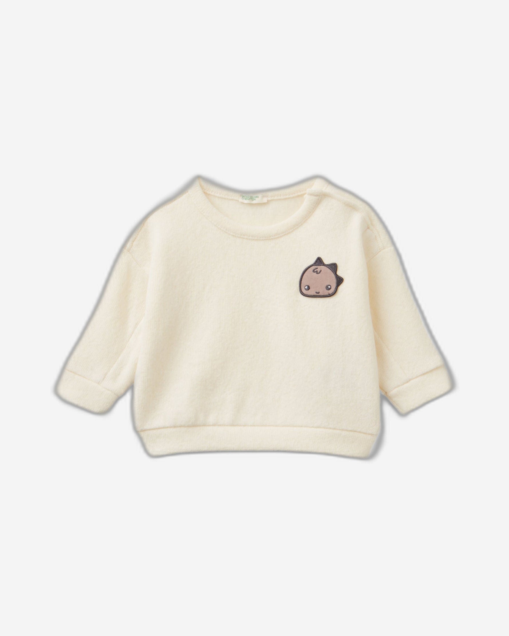 Sweatshirt in recycled cotton blend