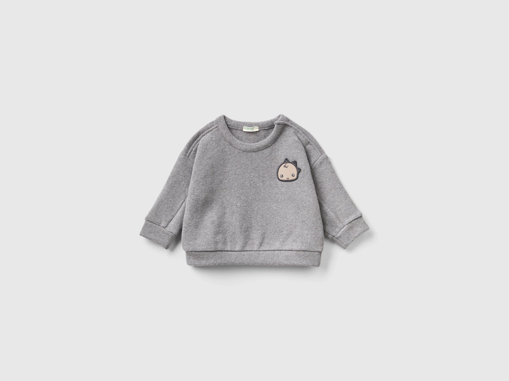 Sweatshirt in recycled cotton blend