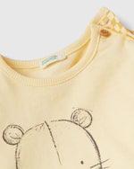Optical t-shirt with teddy bear print