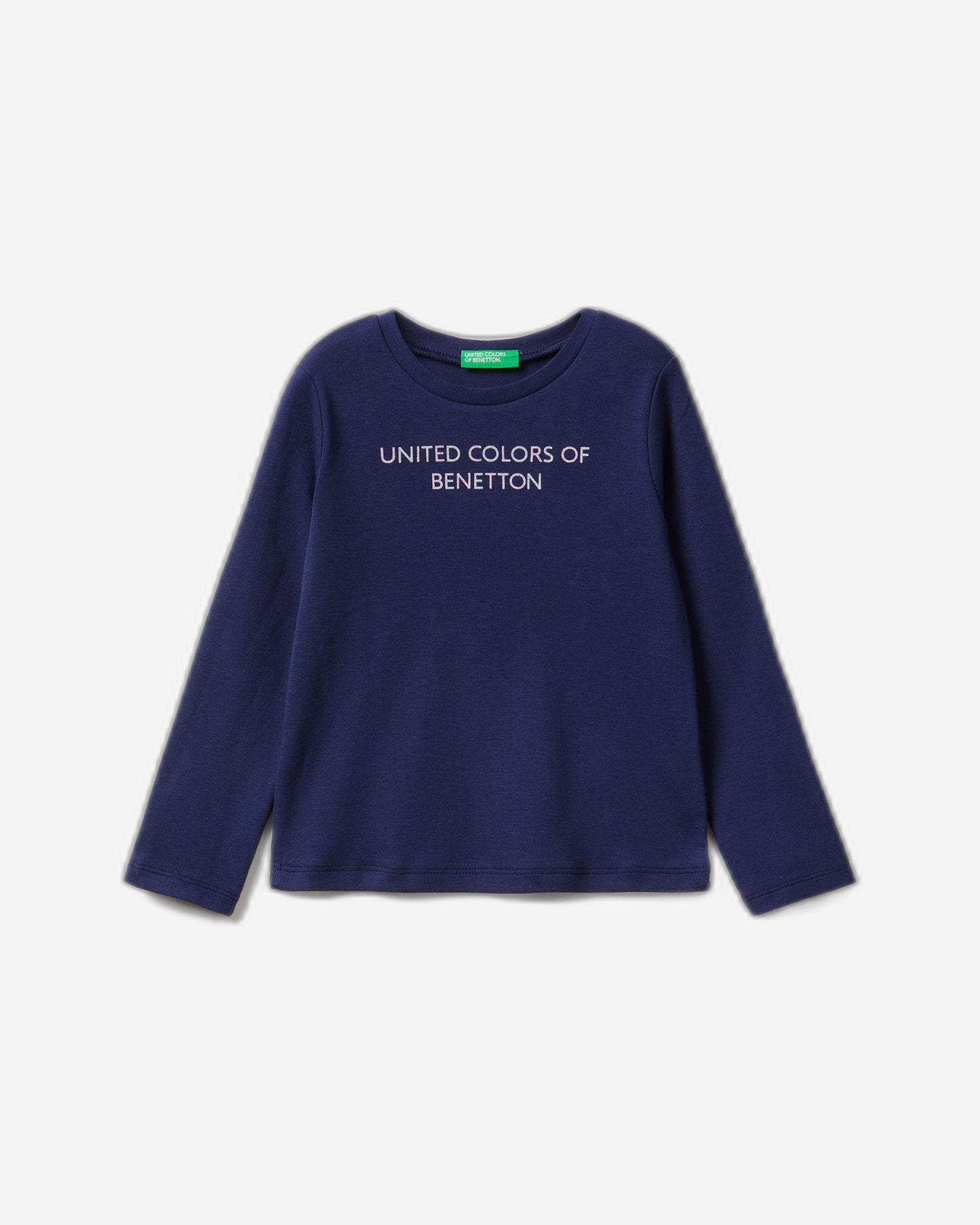 تي شيرت بأكمام طويلة مع طباعة لامعة