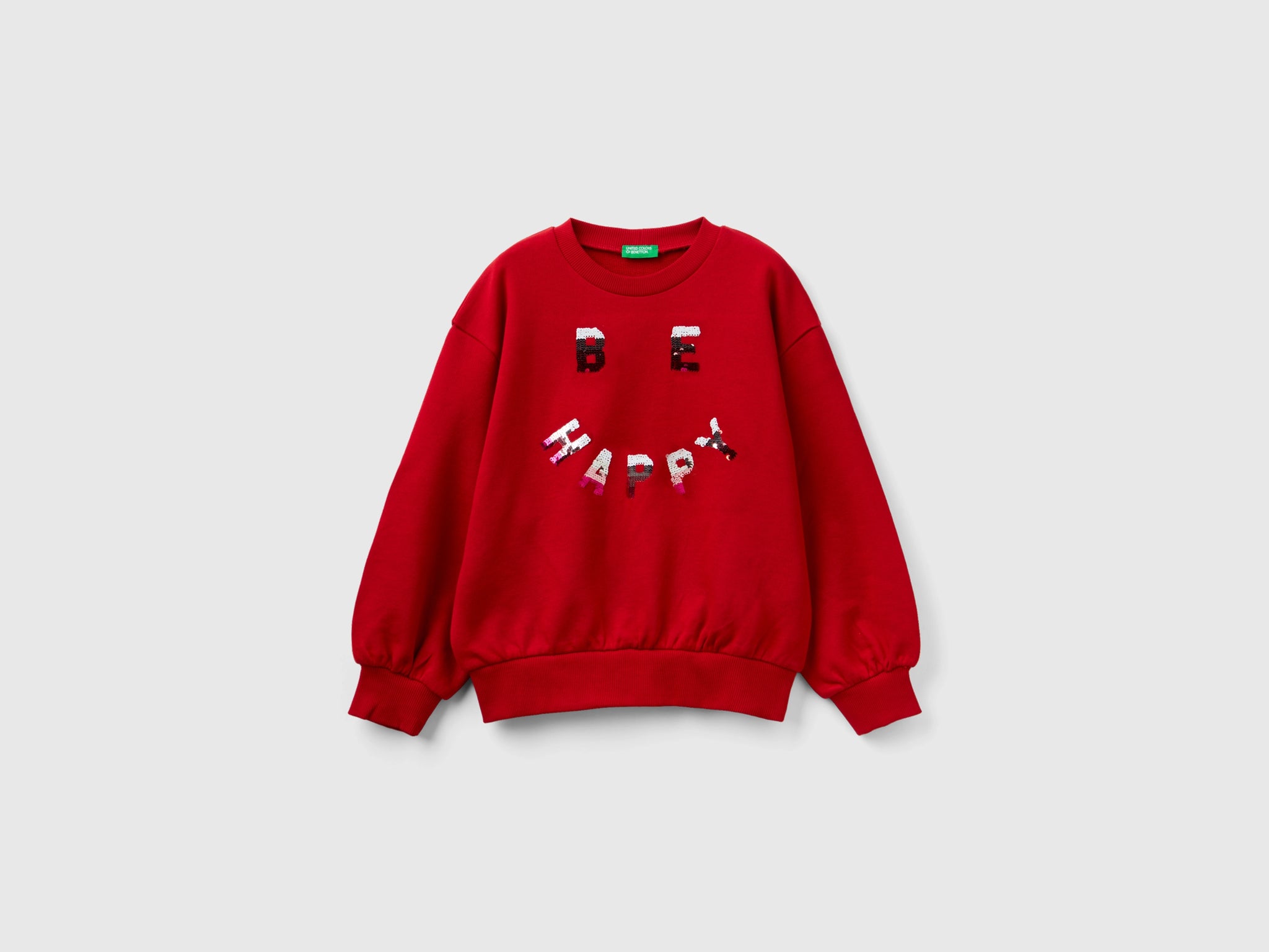 Crew neck sweatshirt with logo print