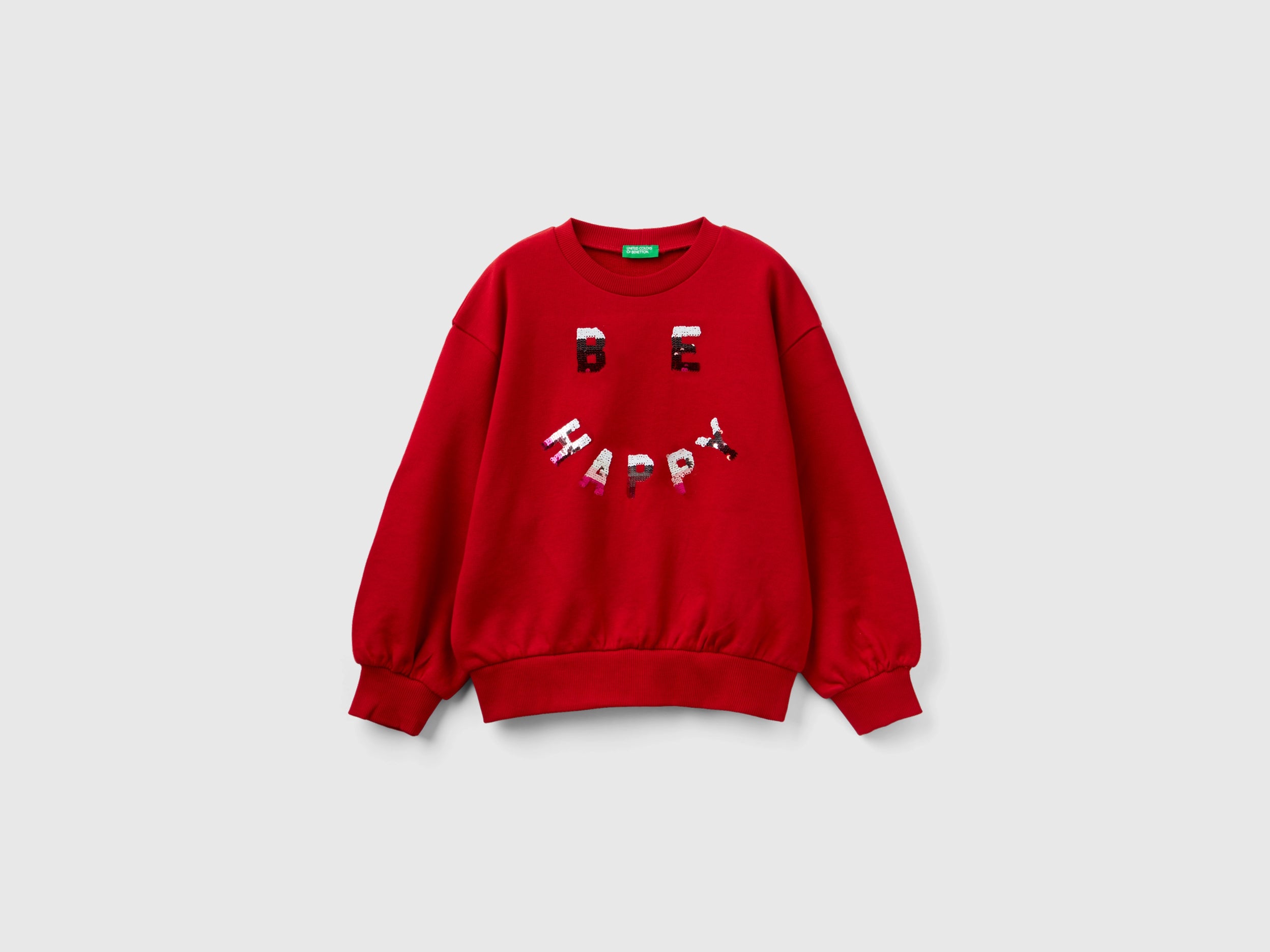 Crew neck sweatshirt with logo print