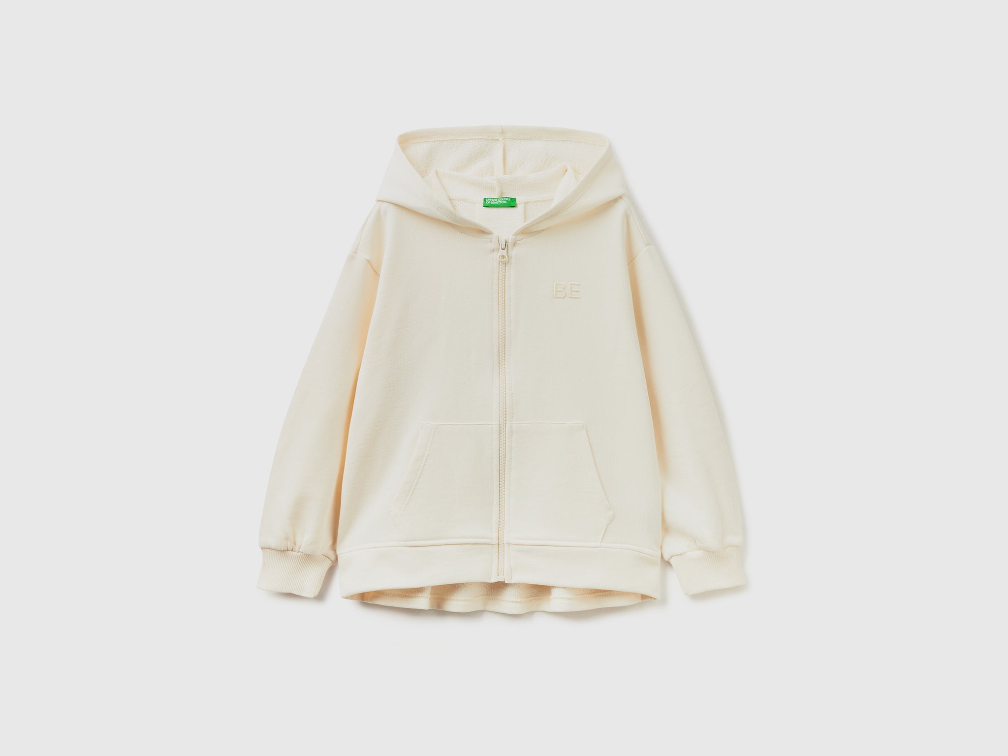 Zip-up sweatshirt with 