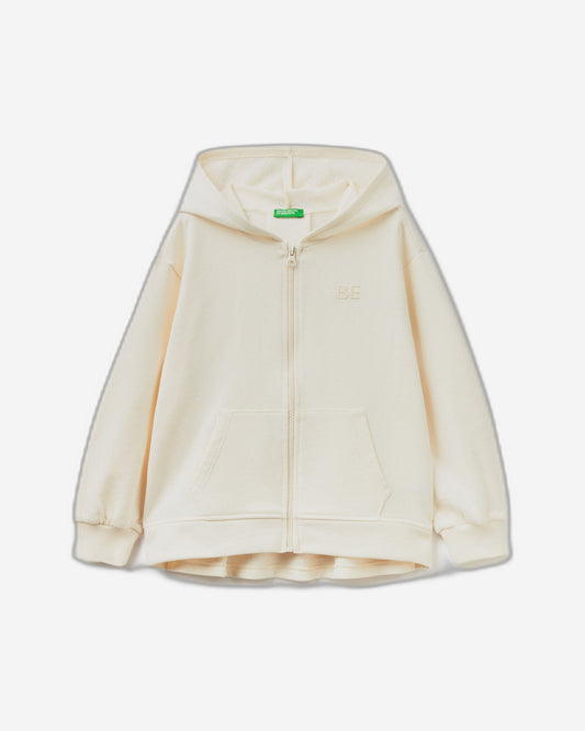 سويت شيرت بسحاب مع تطريز "BE"