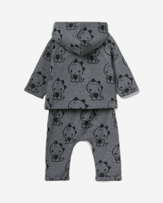 طقم ملابس بطبعة ديناصور