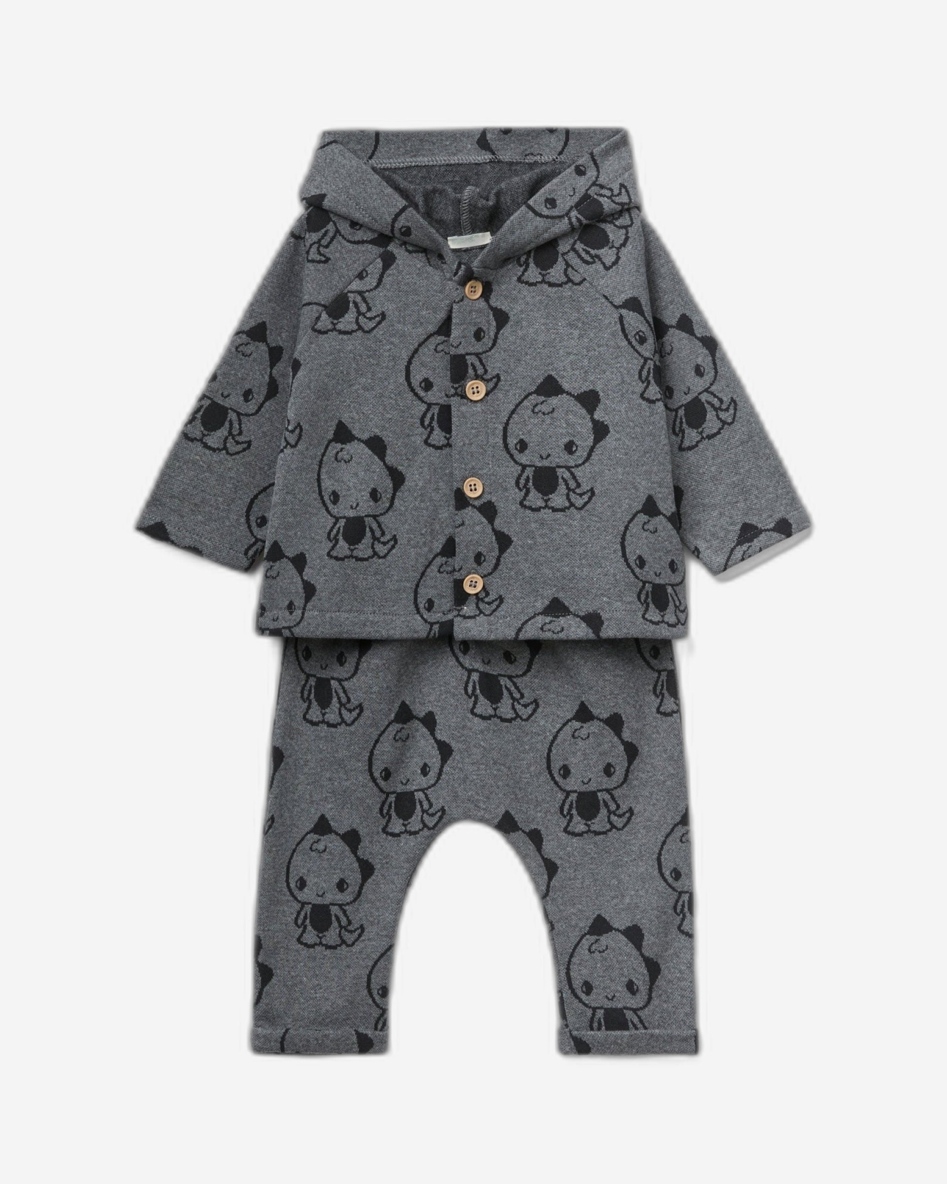 Outfit with dinosaur print