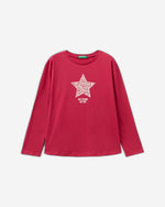 تي شيرت من القطن الدافئ مع طباعة