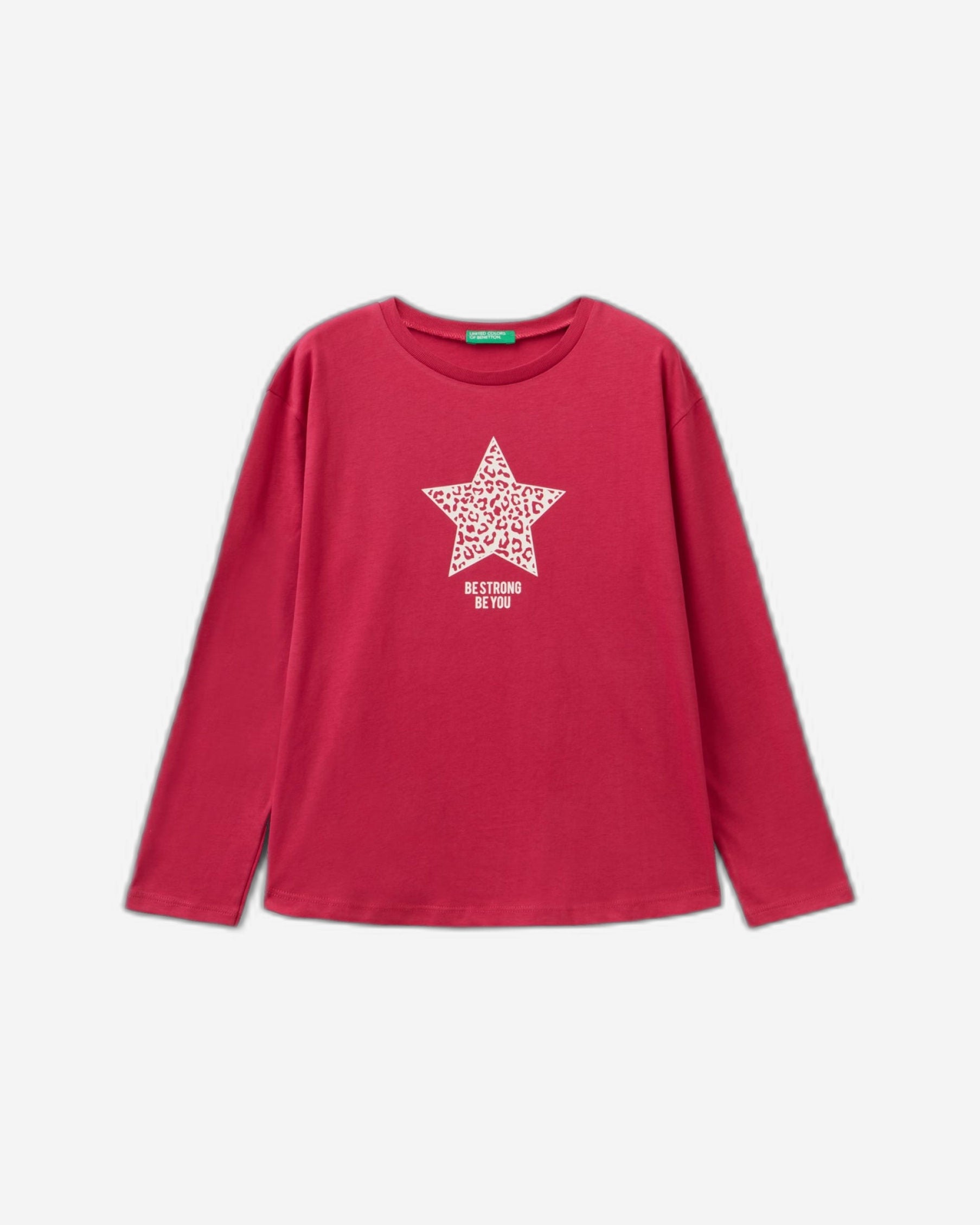 تي شيرت من القطن الدافئ مع طباعة