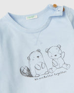 طقم تي شيرت وبنطال دافئ