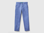 Slim fit chinos in stretch cotton