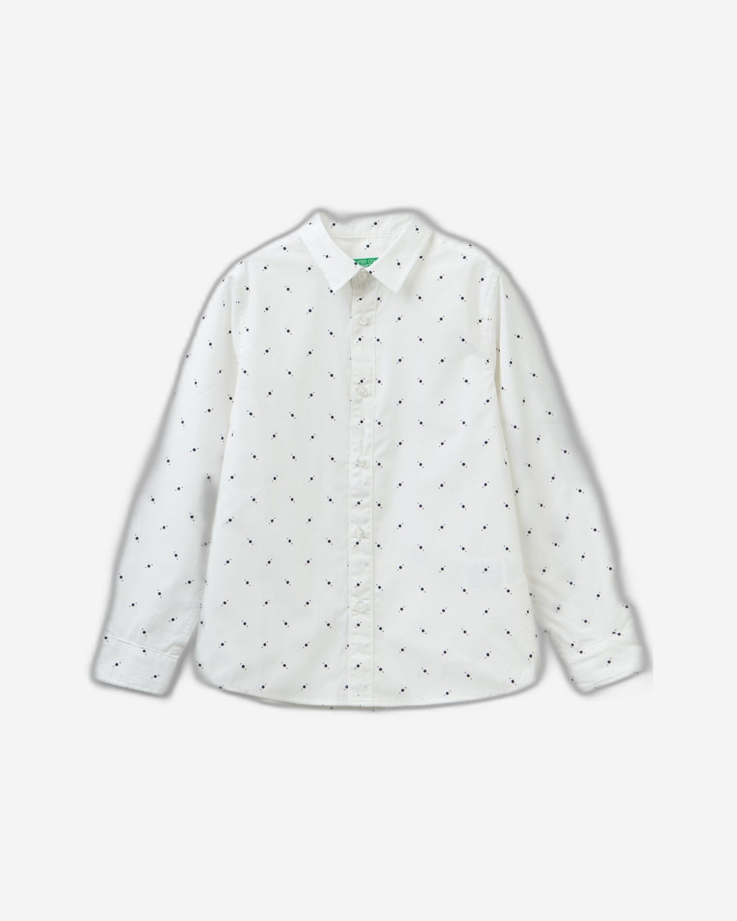 قميص بقصّة Slim Fit مع نمط مجهري