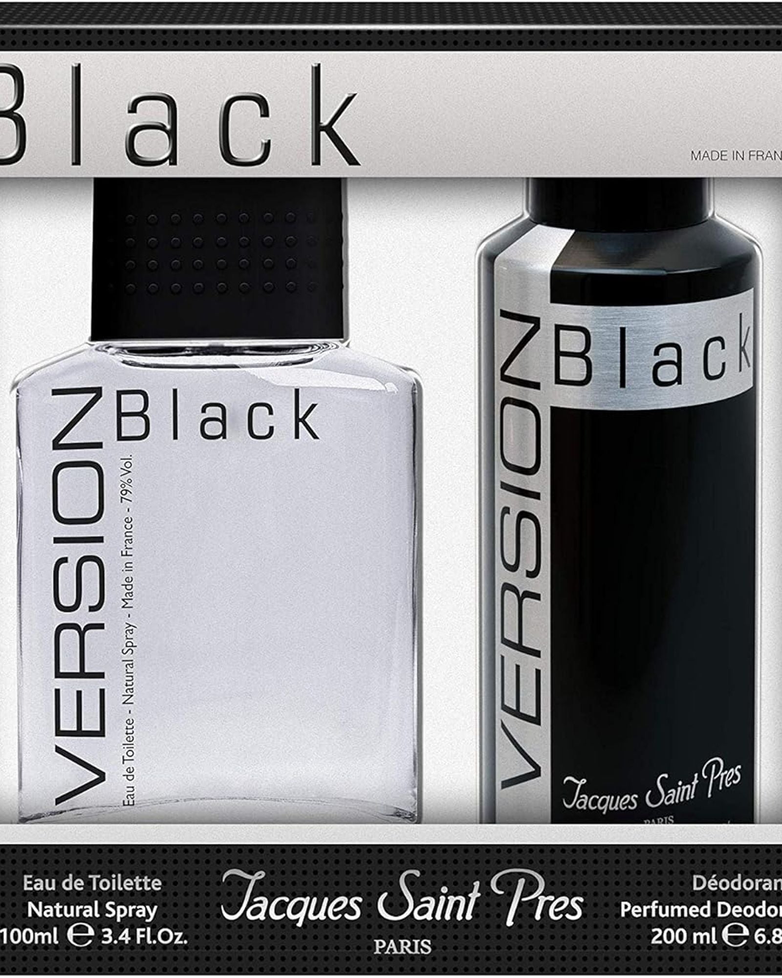 Ulric De Varens Version Black Coffret (EDT 100ml + Perfumed Deodorant 200ml)