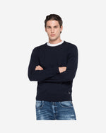 سترة بياقة دائرية من صوف الميرينو