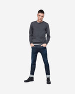 سترة بياقة دائرية من صوف الميرينو