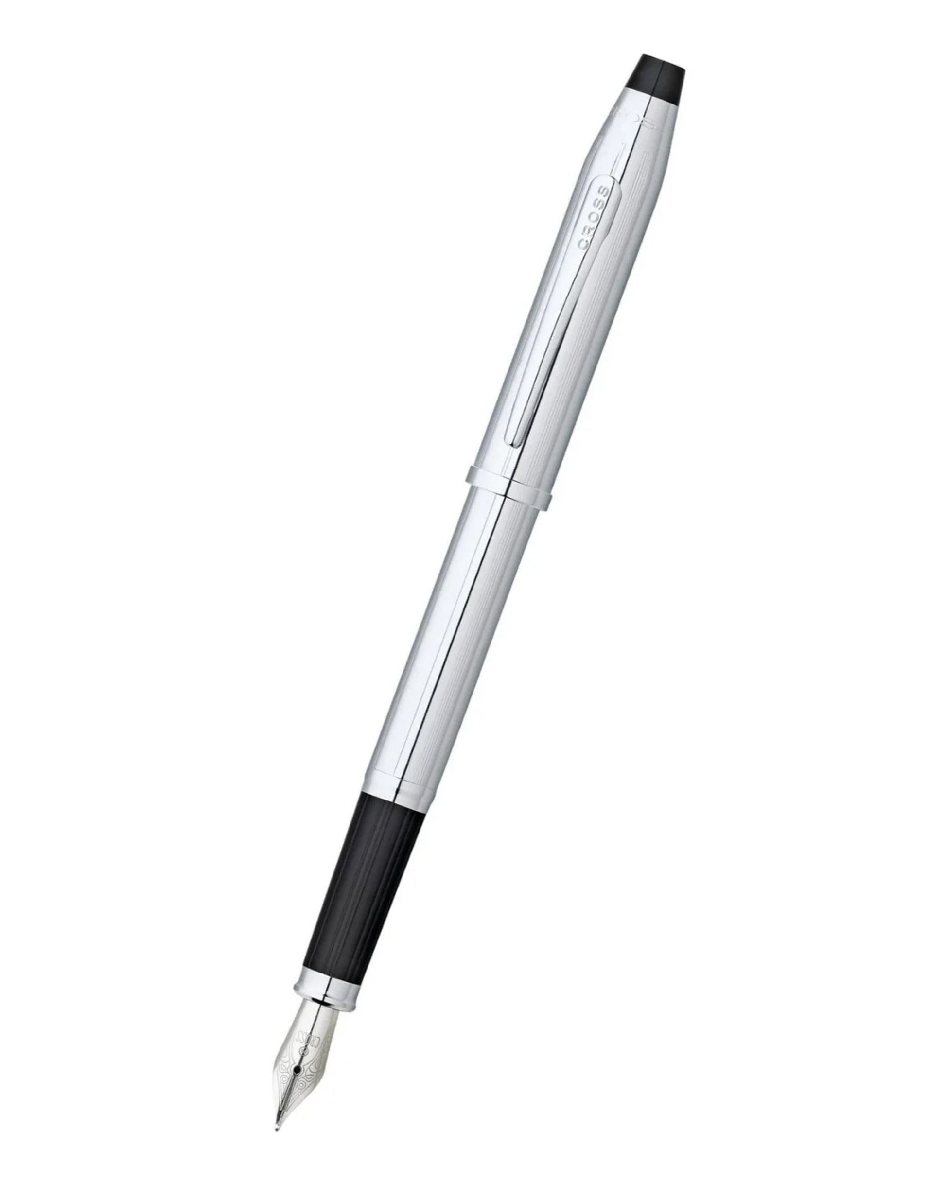 Cross Century® Ii Lustrous Chrome With Polished Chrome Appointments And Stainless Steel Fine Nib Fountain Pen