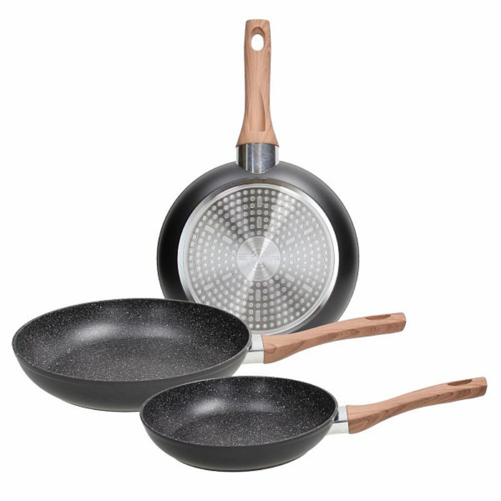 Tognana Grancucina Great Stone Frying Pan Set – 3 Pieces (20 cm, 24 cm, 28 cm)