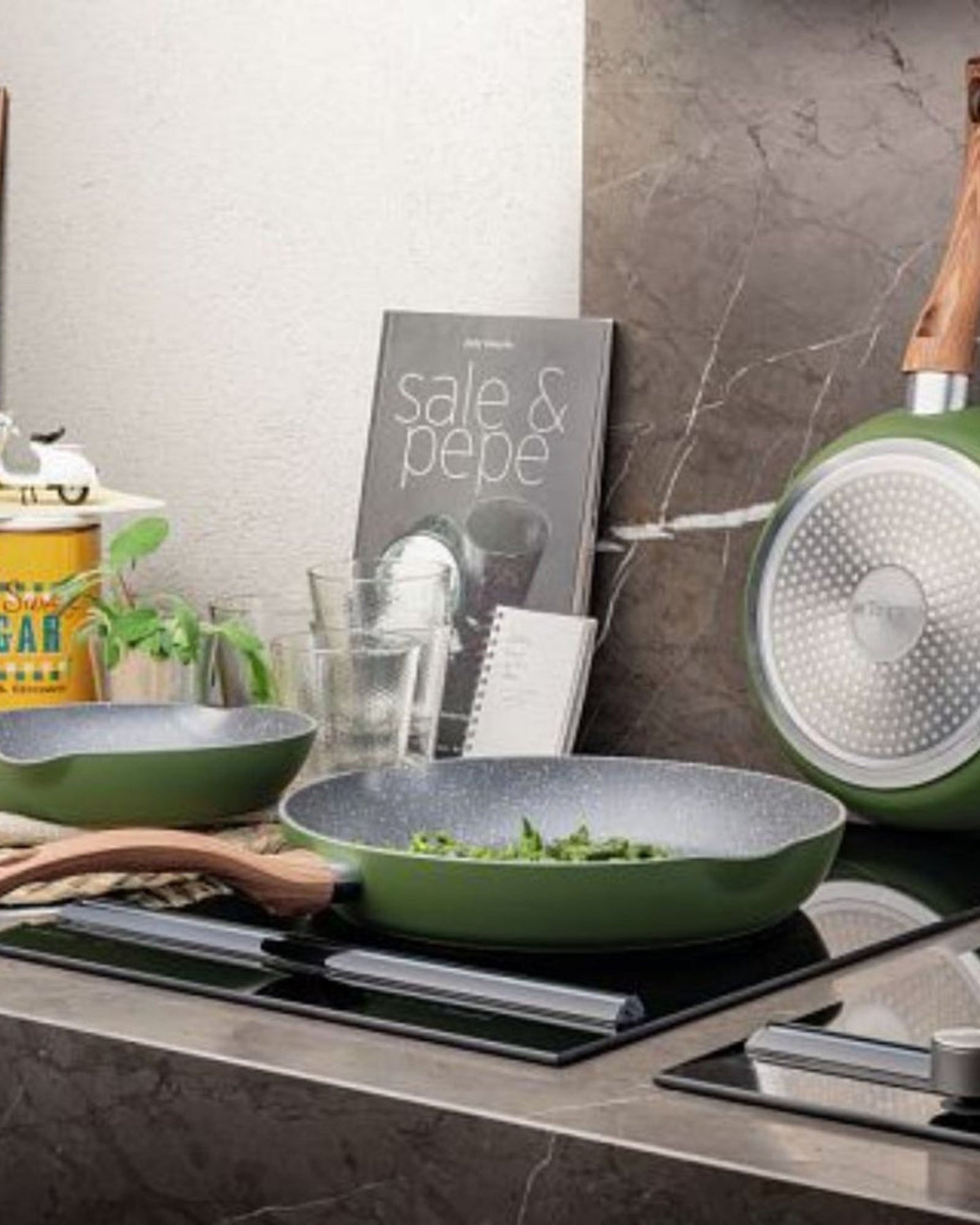 طقم مقلاة توغنانا جانجل، 3 قطع، مقاس 20/24/28 سم