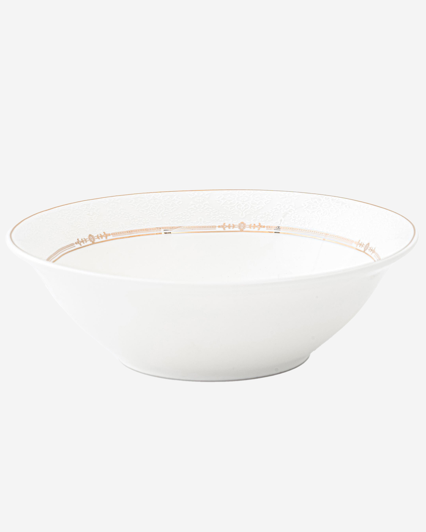Shallow ISLA Bowl 23 cm Large White Serving Bowl