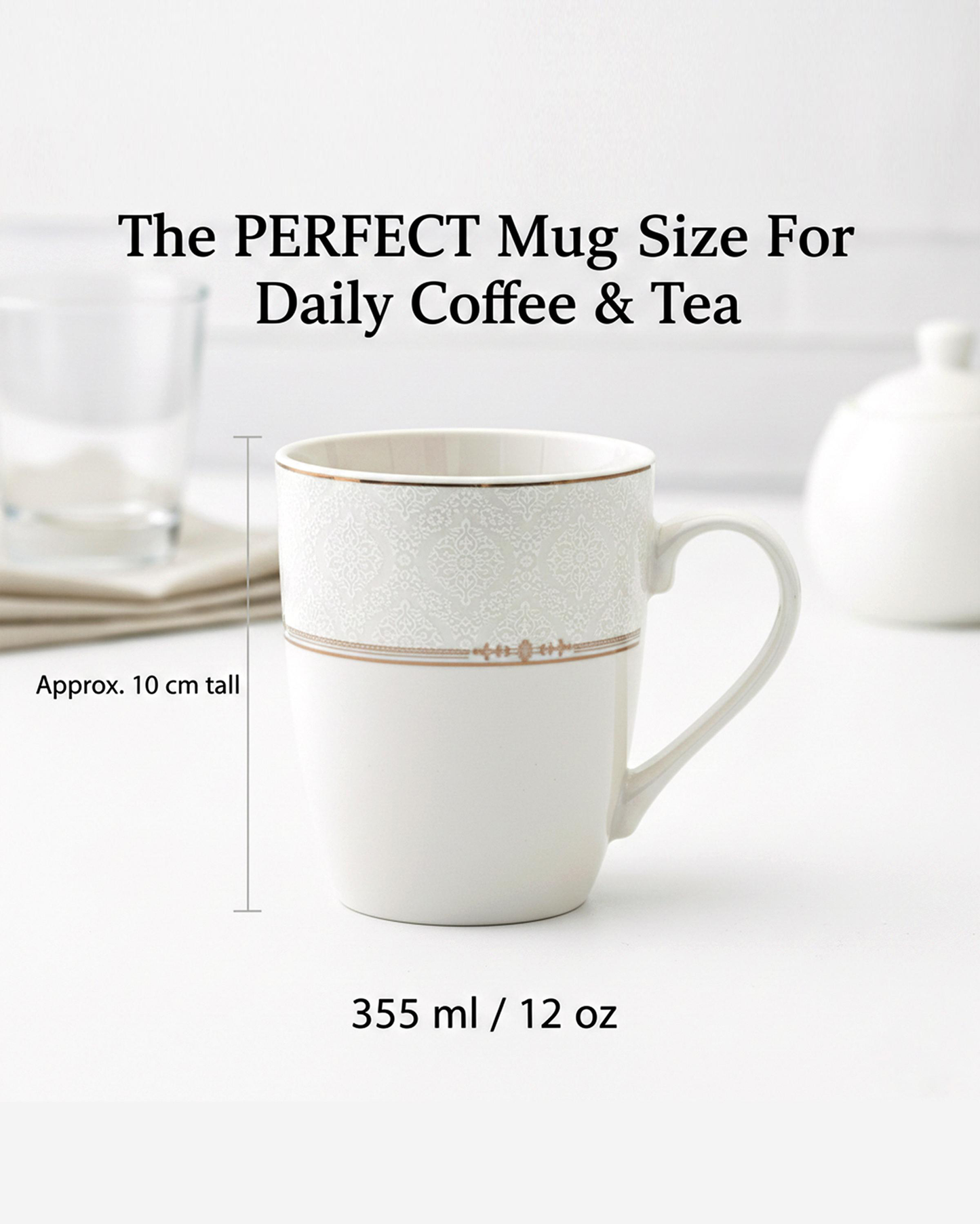 Shallow ISLA Mug 355 ml Classic White