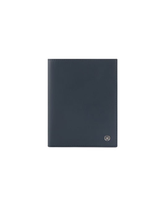 CROSS Soft Grain Leather 9CC Passport Travel Wallet - Navy Blue