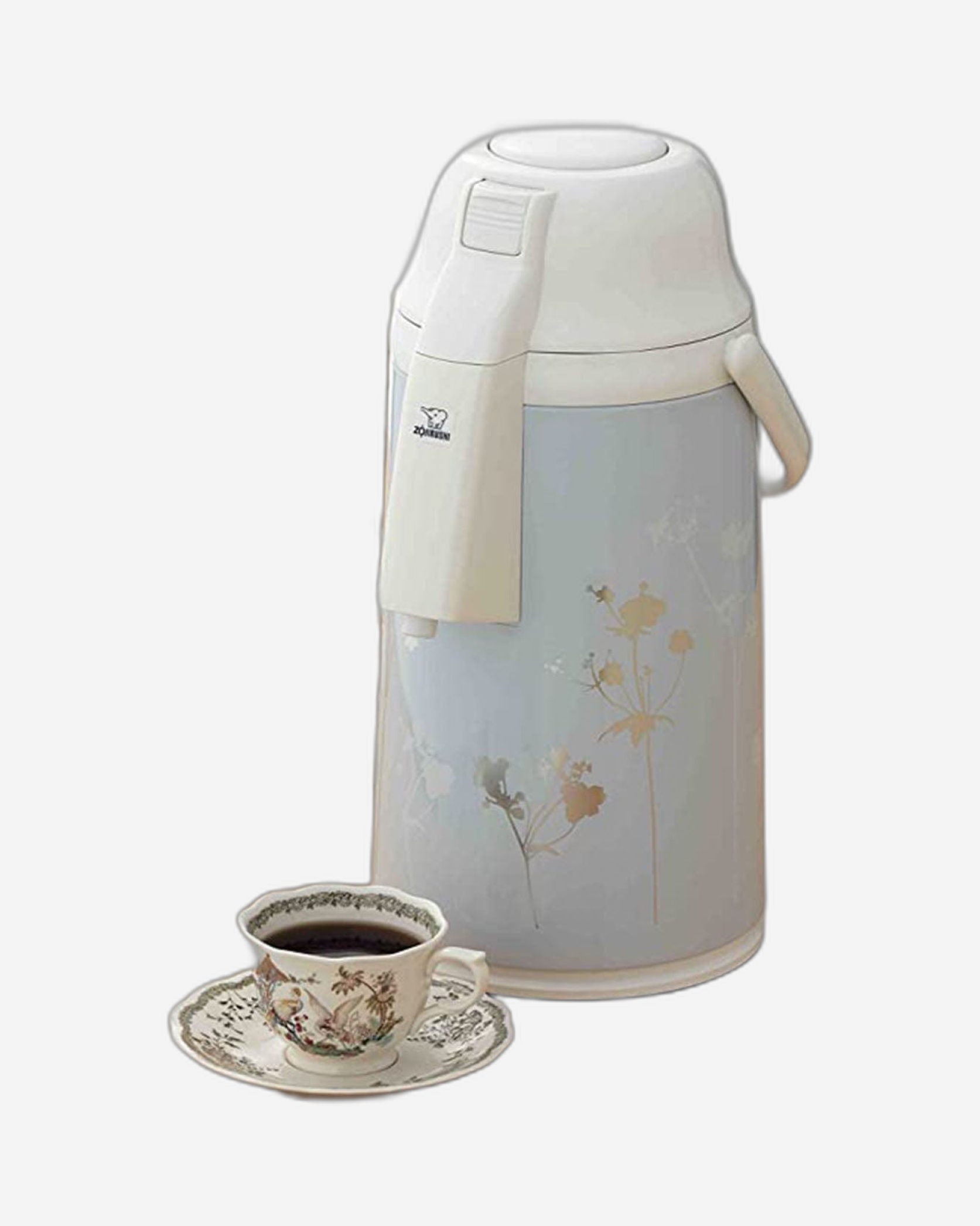 وعاء مشروبات زجاجي مبطن من زويجروشي، سعة 3 لتر، لون رمادي نعناعي