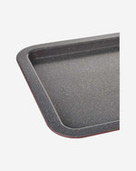 صينية خبز مستطيلة من البورسلين من توغنانا، مصنوعة من الفولاذ الكربوني، فرن، مستطيل، رمادي، أحمر، فولاذ كربوني، مطلي بالمينا