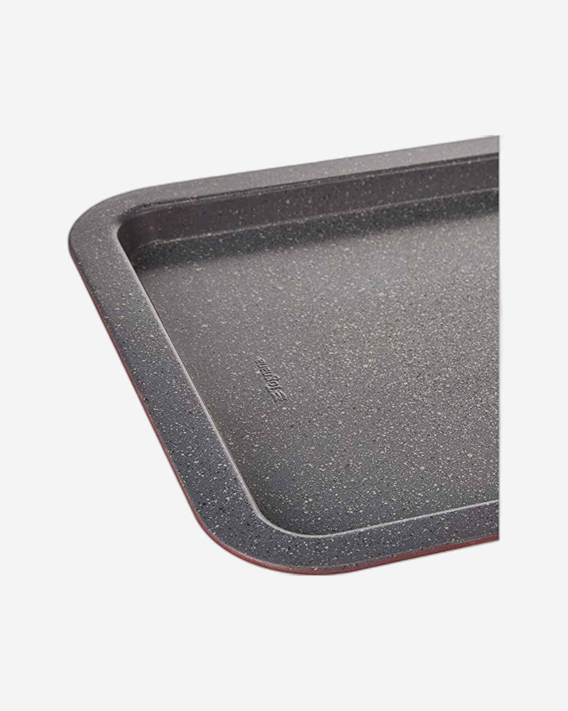 صينية خبز مستطيلة من البورسلين من توغنانا، مصنوعة من الفولاذ الكربوني، فرن، مستطيل، رمادي، أحمر، فولاذ كربوني، مطلي بالمينا