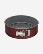 قالب توغنانا بورسلين (قالب كيك زنبركي، دائري، سطح مستوٍ، رمادي، أحمر، فولاذ كربوني، إيطاليا)