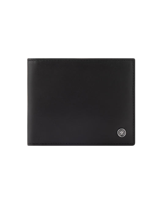 CROSS Soft Grain Leather Two-Tone 8CC Bifold Wallet - Black/Mocha
