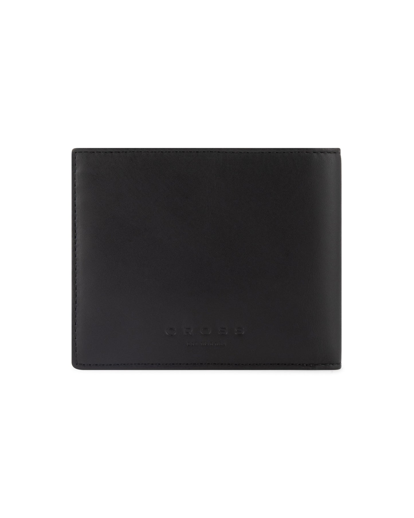 Cross Soft Grain Leather Two-Tone 8Cc Bifold Wallet - Black/Mocha