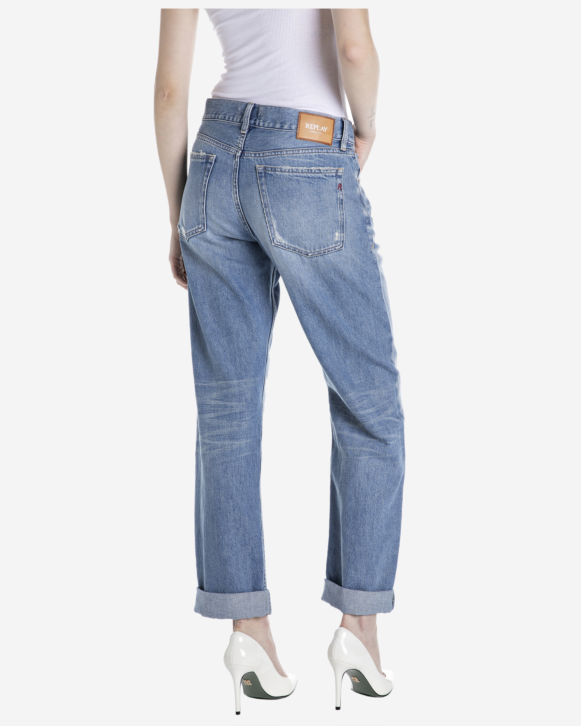 Replay AUBRY BOY-FIT JEANS