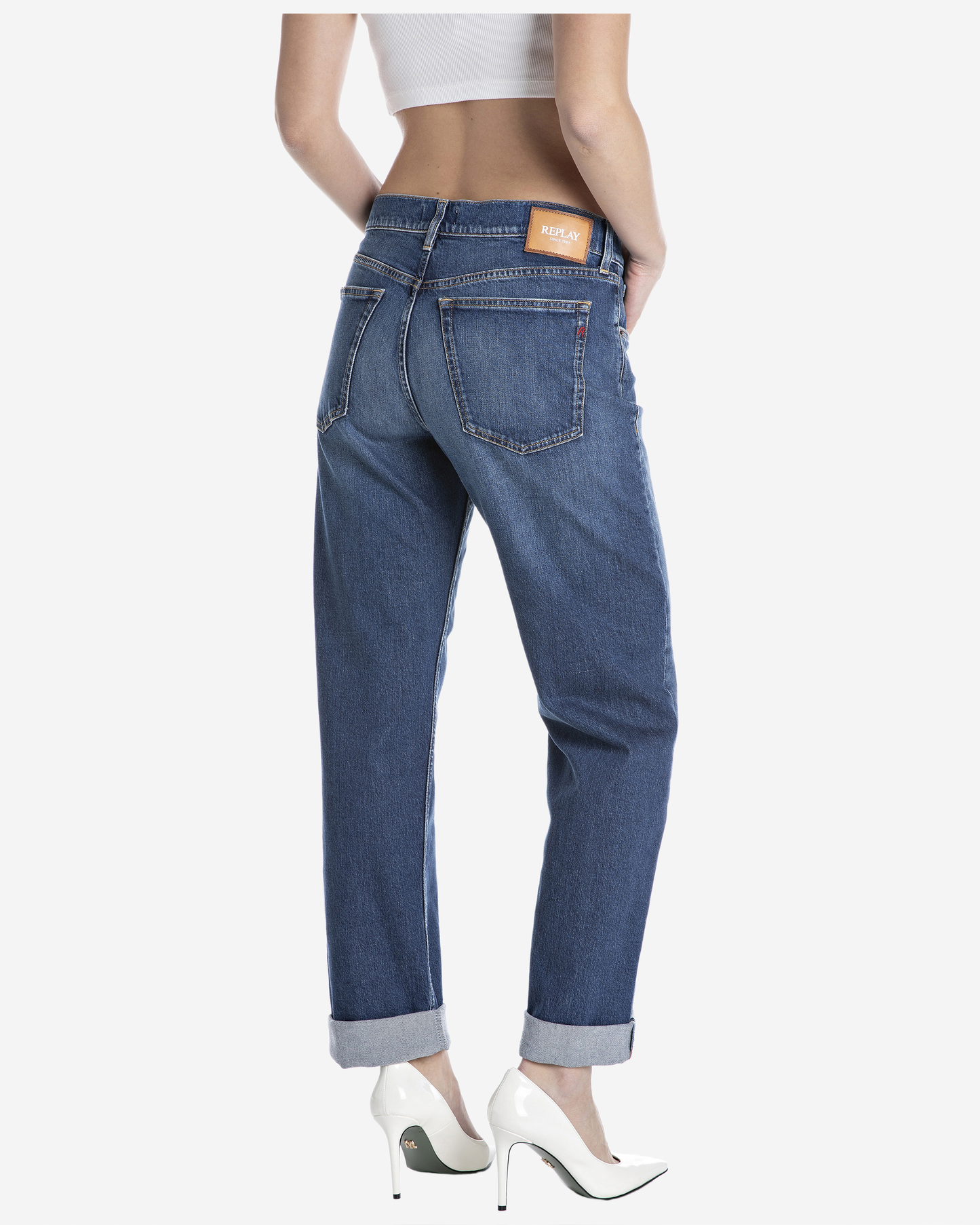 Replay AUBRY BOY-FIT JEANS