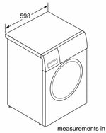 غسالة بوش سلسلة 4 تحميل أمامي مستقلة سعة 8 كجم