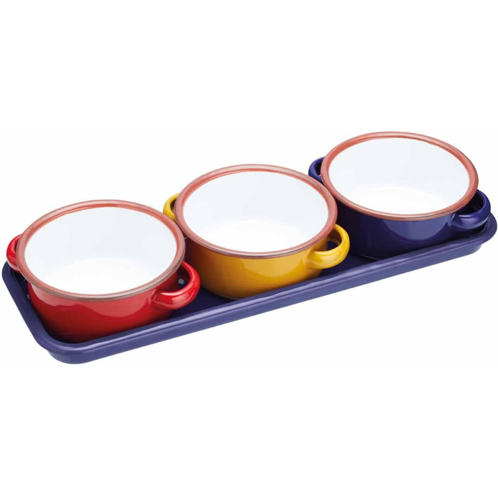 WOF DIP BOWLS SET OF 3 CERAMIC