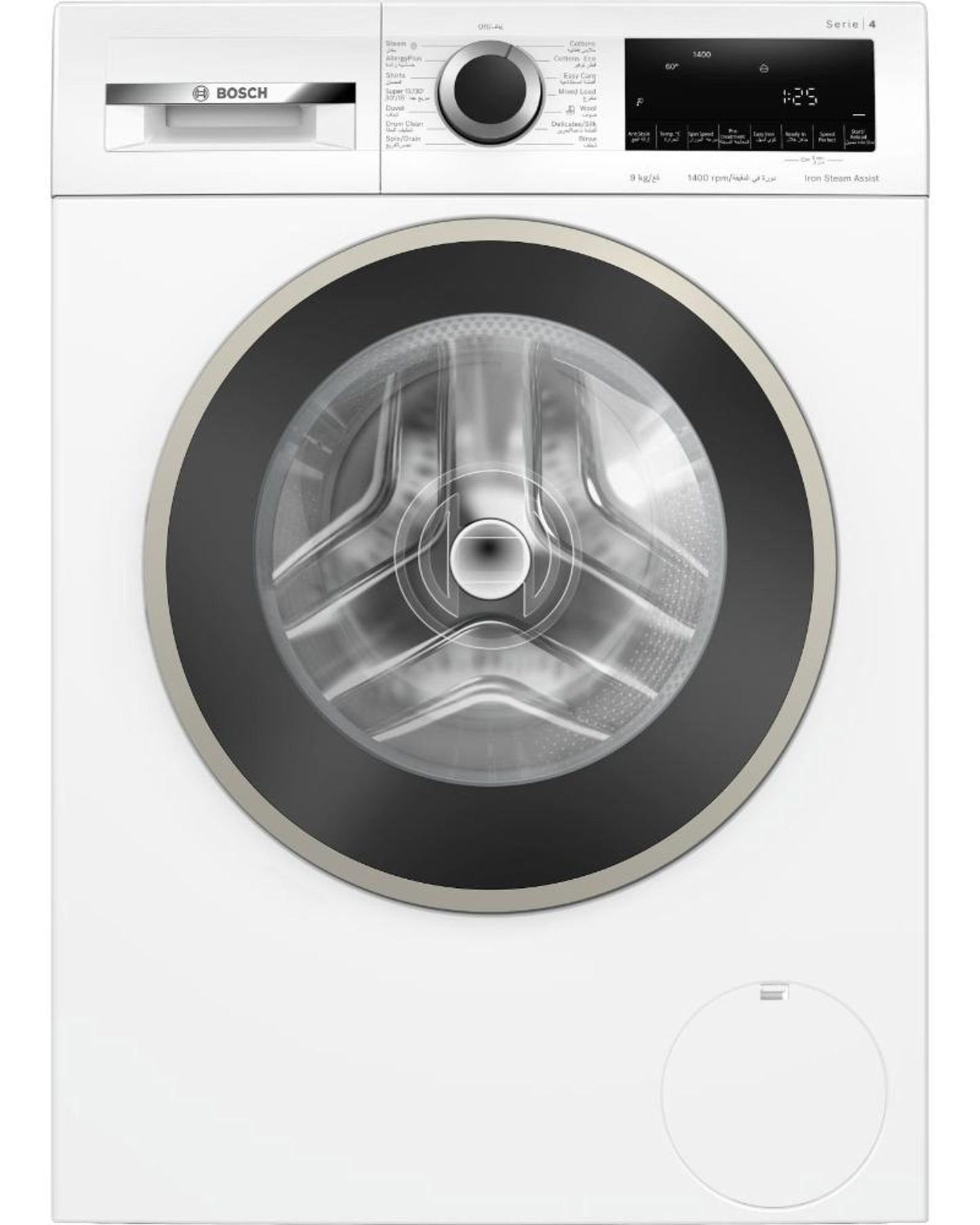 غسالة بوش سلسلة 4 تحميل أمامي مستقلة سعة 9 كجم