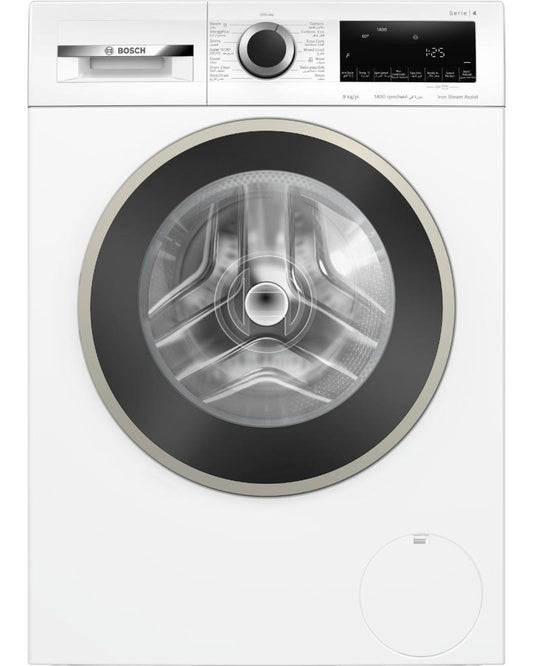 غسالة بوش سلسلة 4 تحميل أمامي مستقلة سعة 9 كجم