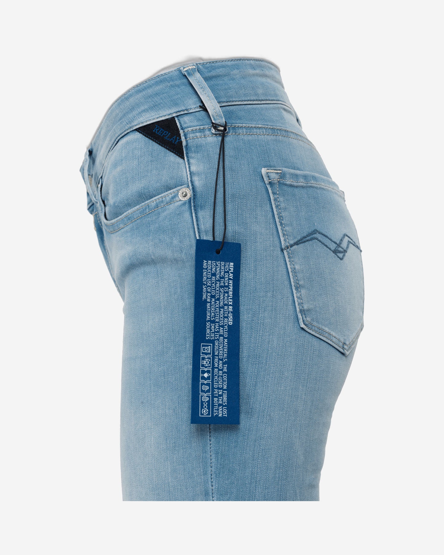 بنطلون جينز Luz Hyperflex XLITE جديد بقصّة Skinny Fit ومُعاد استخدامه