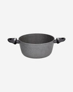 طاجن رخامي ميثوس من توغنانا بمقبضين وغطاء، قطر 24 سم