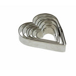 Set 6 Cookie Cutters -Heart