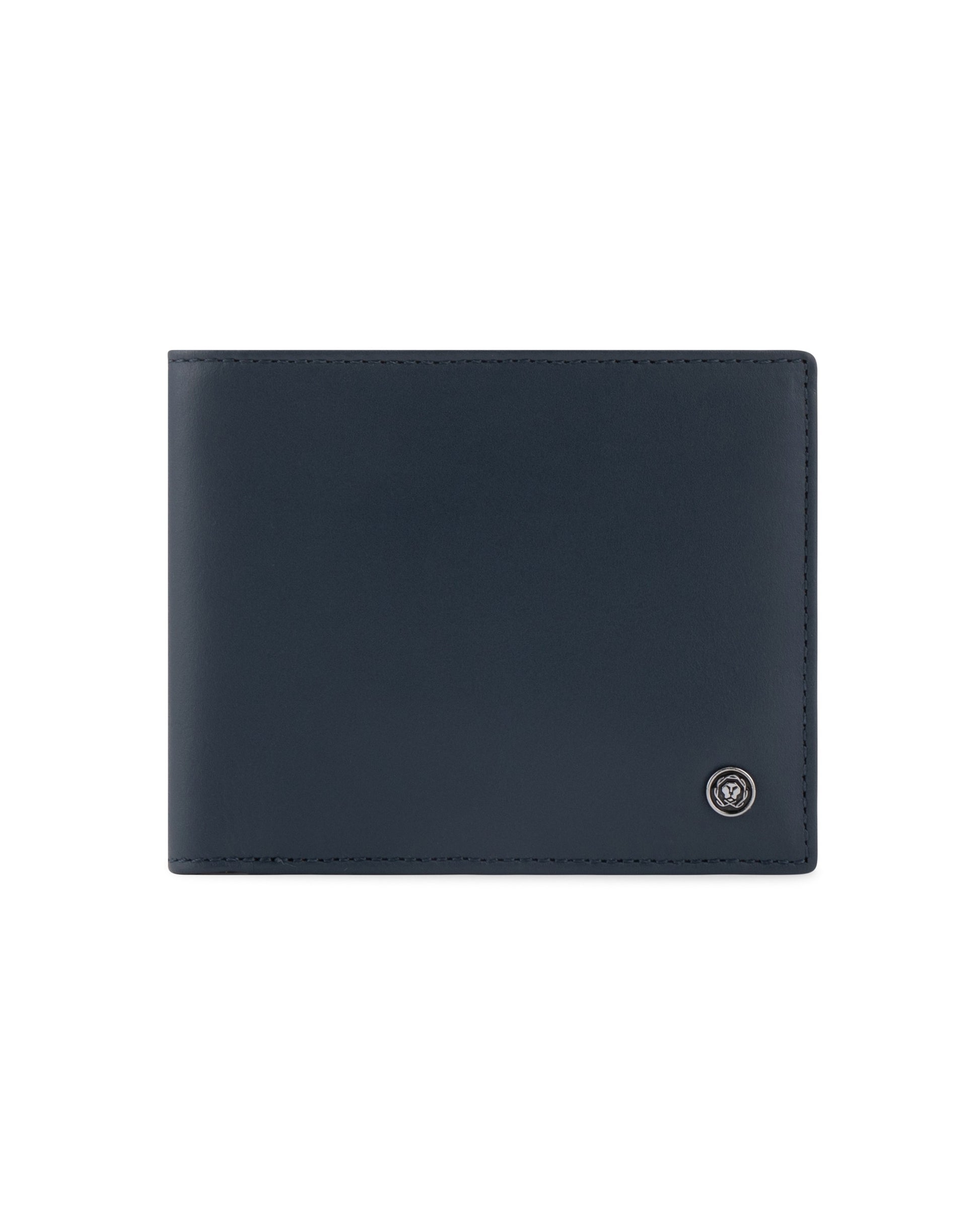 CROSS Soft Grain Leather Two-Tone 8CC Bifold Wallet - Blue/Mocha
