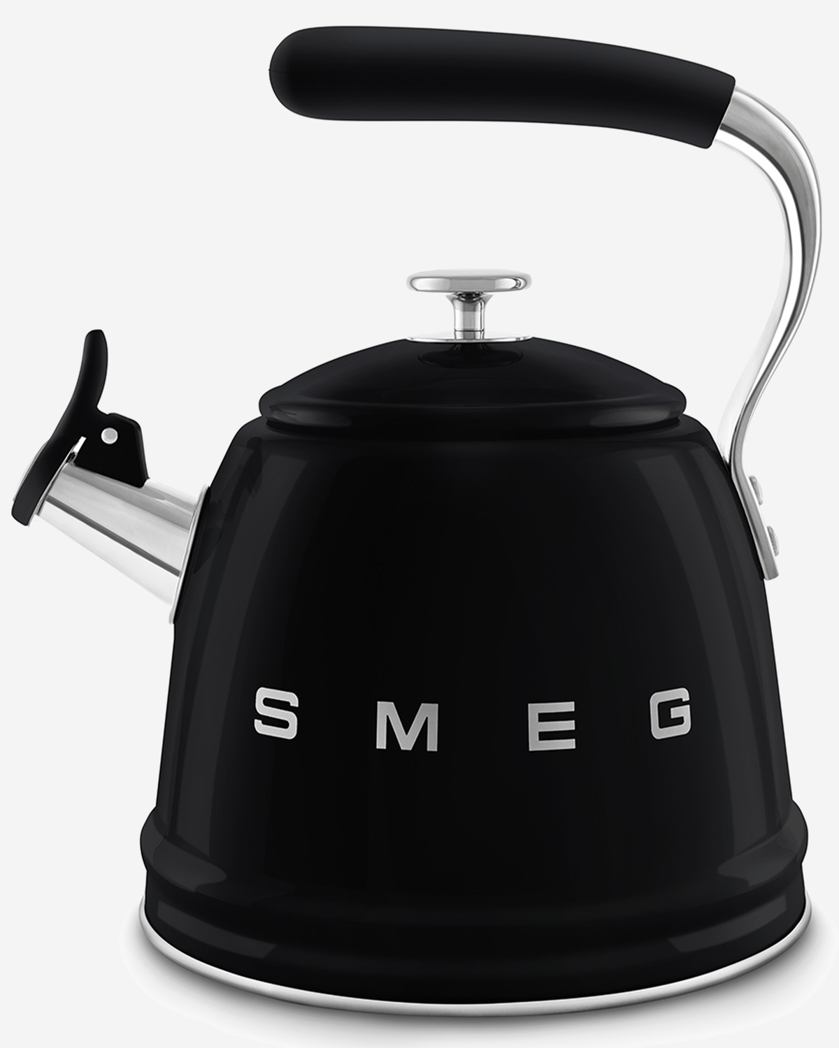 SMEG Whistling Kettle Black - WKF01BL